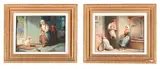 The miller and the maid by Alexander Rosell, Oil on canvas, a pair Both signed, offered Feb 2025