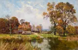 The old mill by Yeend King, Oil on canvas, sold Feb 2025