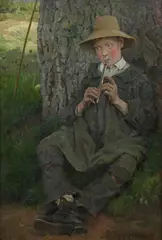 Melancholy by Peter MacGregor Wilson, Oil on canvas, sold Feb 2025