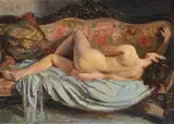 El reposo by George Owen Wynne Apperley, 1952, Oil on canvas, sold Feb 2025