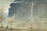 Lauterbrunnen by Albert Goodwin, Watercolour with pen, ink and bodycolour, sold Feb 2025