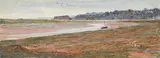 The estuary by Albert Goodwin, Watercolour heightened with bodycolour, sold Feb 2025