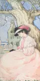The prayer book by Katherine Cameron, Watercolour, sold Feb 2025