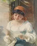 The love letter by Guido Bach, Watercolour, sold Feb 2025