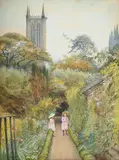Atherstone house, lincoln by George Howard, 9th Earl of Carlisle, Watercolour with white heightening, sold Feb 2025