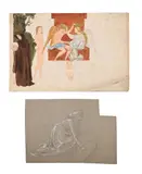 Design for the legend of good women by Evelyn De Morgan, Watercolour and pencil on paper, sold Feb 2025