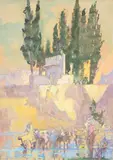 Il pescaione by Frank Brangwyn, Pencil and watercolour, heightened with bodycolour, sold Feb 2025