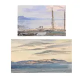 Marina by George Owen Wynne Apperley, 1930, Watercolour Both signed, offered Feb 2025