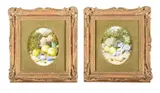 Untitled by William Cruickshank, Watercolour and gouache on ivorine, a pair Both signed, sold Feb 2025