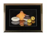 Still life with apples by Carlos Laharrague Rodriguez-bauza, Oil on canvas, sold Feb 2025