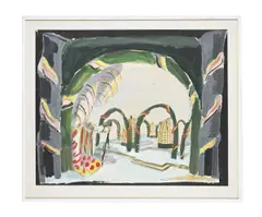 Scene from the magic flute by Teddy Millington Drake, Mixed media, sold Feb 2025