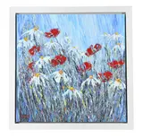 Wild flowers by Carl Scanes, Acrylic on canvas Monogrammed, sold Feb 2025