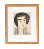 Self portrait by Kyohei Inukai, Watercolour, sold Feb 2025