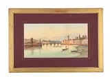 View of florence by Frans Vervloet, Watercolour, sold Feb 2025