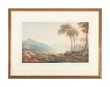 Bala lake and cader idris by John Varley, Watercolour, offered Feb 2025