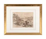 Derbyshire by David Cox, ink and wash, sold Feb 2025