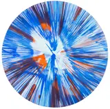 Spin Painting by Damien Hirst, Acrylic and coloured inks on paper, sold Feb 2025