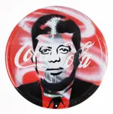 Coca-Cola Bottle JFK by Pure Evil, ink, sold Feb 2025