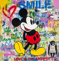M-Classic by Thierry Guetta, Screenprint and mixed media on canvas, offered Feb 2025