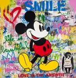 M-Classic by Thierry Guetta, Screenprint and mixed media on canvas, offered Feb 2025