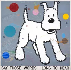 Say Those Words I Long To Hear by David Spiller, Mixed media on canvas, sold Feb 2025