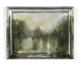 Landscape by Richard Hambleton, Acrylic on canvas, sold Feb 2025