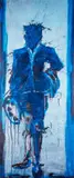 Blue Standing Shadow by Richard Hambleton, print, offered Feb 2025