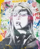 Untitled by Thierry Guetta, Screenprint and mixed media, sold Feb 2025