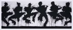 6 Shadow Figures by Richard Hambleton, print, sold Feb 2025