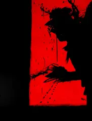 Red Shadow Head by Richard Hambleton, print, sold Feb 2025