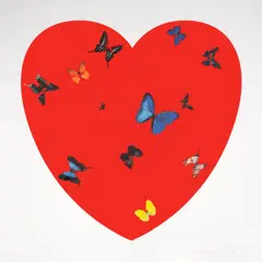 All You Need is Love Love Love by Damien Hirst, Screenprint in colours, sold Feb 2025