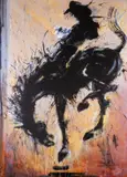 Horse and Rider by Richard Hambleton, print, sold Feb 2025