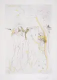 Le Jugement de Paris, from Suite Mythologique Nouvelle (Field 71-8F; M&L 485a) Drypoint with etching and pochoir in colours, 1971 by Salvador Dalí, Drypoint with etching and pochoir in colours, sold Feb 2025