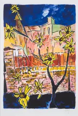 Sunflowers by Bob Dylan, print, sold Feb 2025