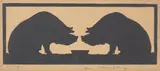 Farmyard by Robert Gibbings, pencil, sold Feb 2025