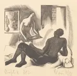 Chapt-8 and Babylon II by Blair Hughes-Stanton, pencil, offered Feb 2025