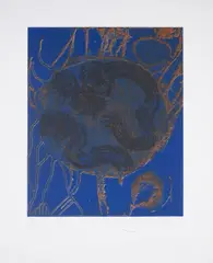 Captive Circle by John Hoyland, Etching, aquatint and carborundum printed in colours, offered Feb 2025