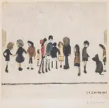 Untitled by L. S. Lowry, Lithograph printed in colours, circa, sold Feb 2025