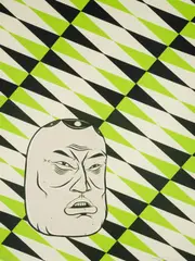 Untitled by Barry McGee, Screenprint in colours, sold Feb 2025