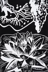 Night Pond by Paul Morrison, Screenprint with blind embossing, sold Feb 2025