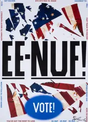 Ee-nuf! by Ed Rusha, Offset lithograph printed in colours, offered Feb 2025