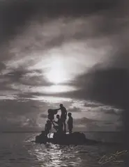 Oscar Award-Winning Cameramen on Rock by Cornel Lucas, Silver gelatin print, offered Feb 2025
