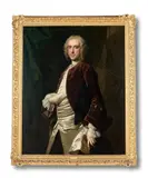 Portrait of charles legh; and his wife hester by Thomas Hudson, Oil on canvas, a pair, sold Jan 2025
