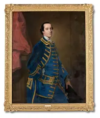Portrait of thomas legh (1735-75) by Thomas Hudson, Oil on canvas, sold Jan 2025
