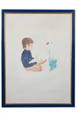 Marcus and a pink by Patrick Procktor, Etching with aquatint printed in colours, sold Jan 2025