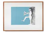 Stepping figure by Kenneth Armitage, Aquatint printed in colours, sold Jan 2025