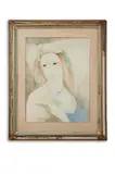 La rose by Marie Laurencin, Watercolour and pencil, sold Jan 2025
