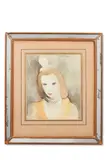 Femme aux perles by Marie Laurencin, Watercolour and pencil, sold Jan 2025