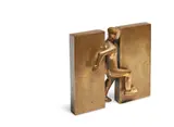 Figure between walls by Kenneth Armitage, bronze, sold Jan 2025