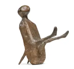 Playful figure by Kenneth Armitage, Bronze, sold Jan 2025
